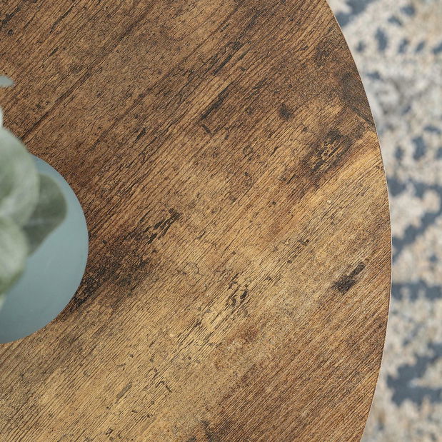 Set 2 konferenčních stolků Firmadas (dub rustikal)