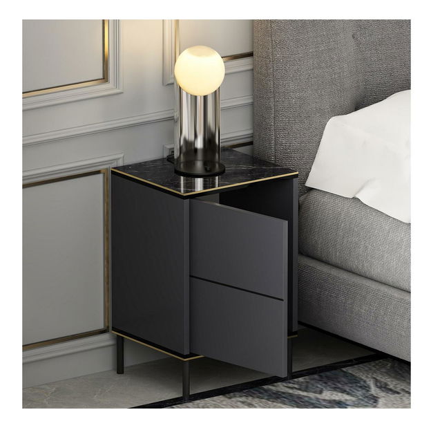 Noční stolek Iris (antracit)