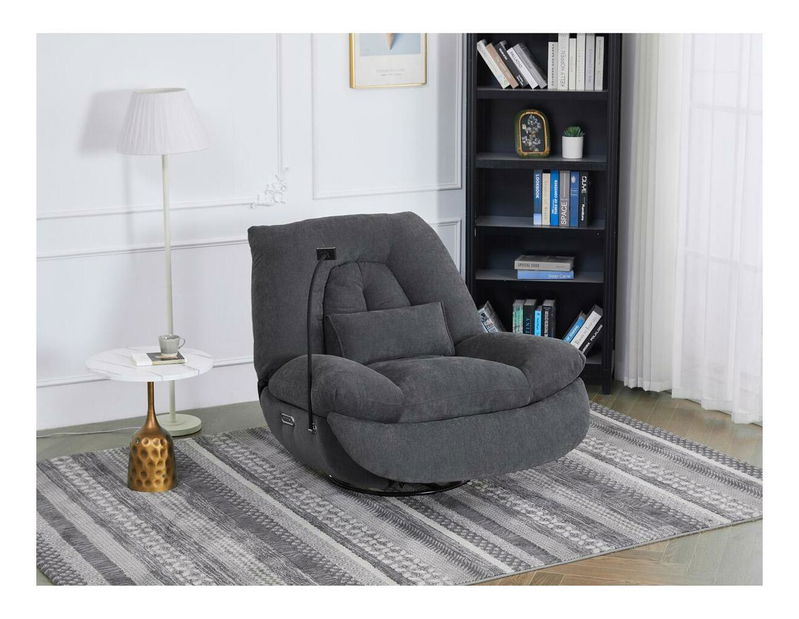 Polohovací křeslo Teniente (šedá)