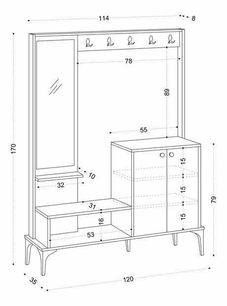 Předsíňová sestava Aliex 24