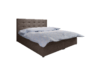 Manželská postel Boxspring 160 cm Fade 1 Comfort (hnědá) (s matrací a úložným prostorem)