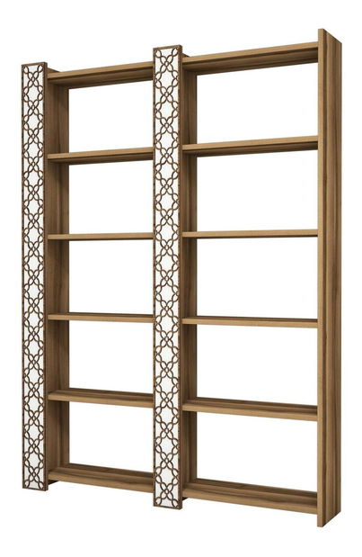 Regál Clementine 2 (ořech + bílá)