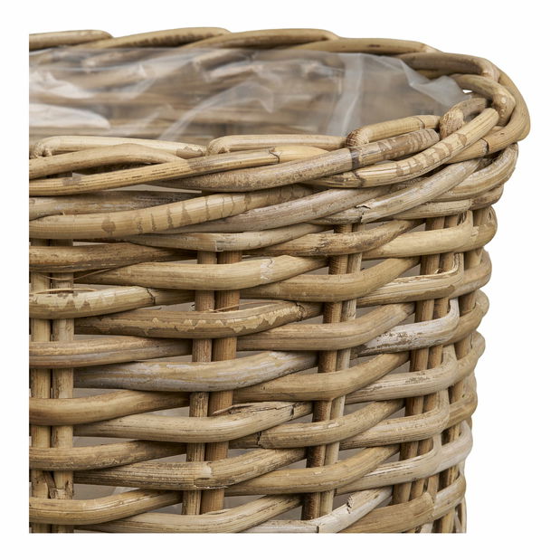 Set 2 ks proutěných květináčů Kordelia (přírodní)