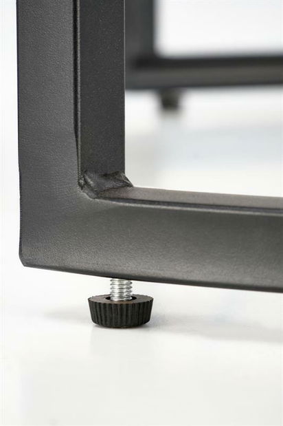 Set 2 ks. konferenčních stolků Alexis (černý mramor + černá)