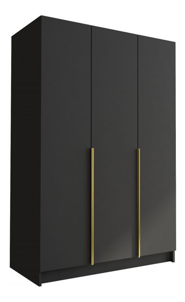 Šatní skříň Merpata I (kašmír + černá) *bazar