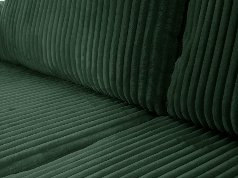 Rohová sedací souprava Alondra (tmavě zelená) (L)