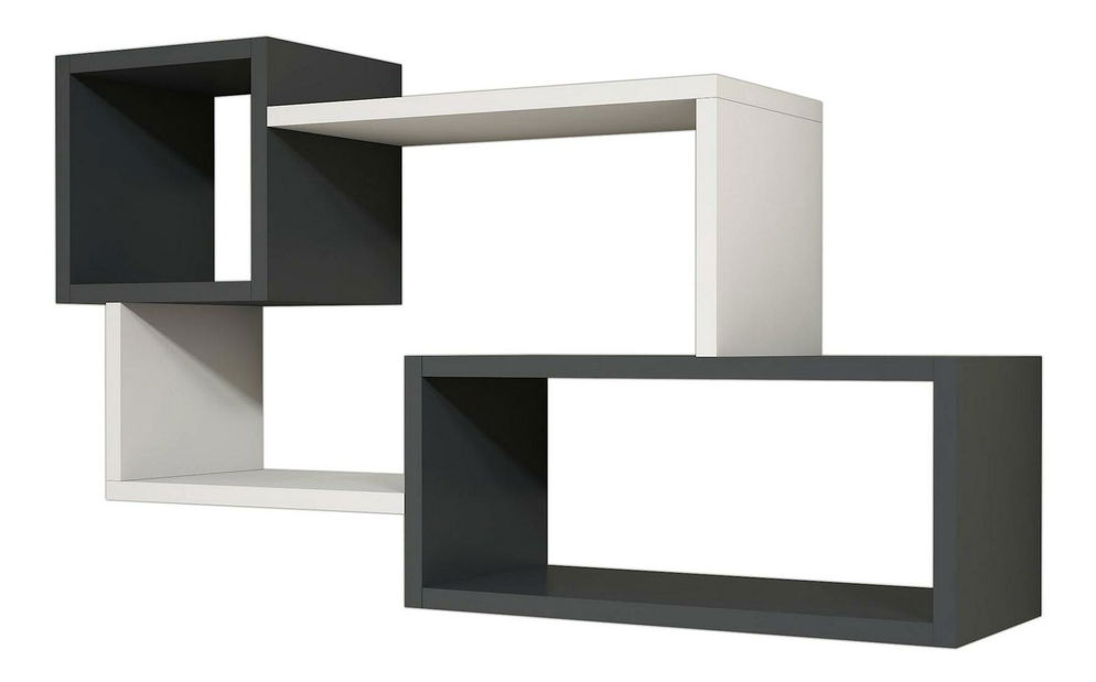 Polička Affie (bílá + antracit)