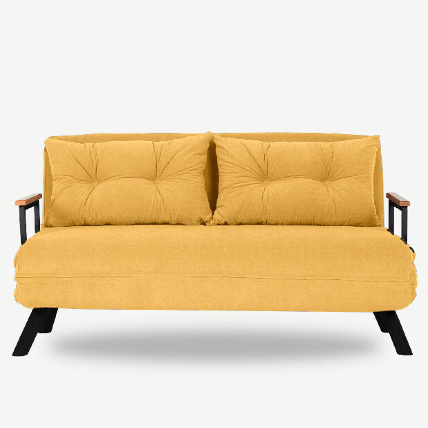 Sedačka futon Sandy (hořčicová)