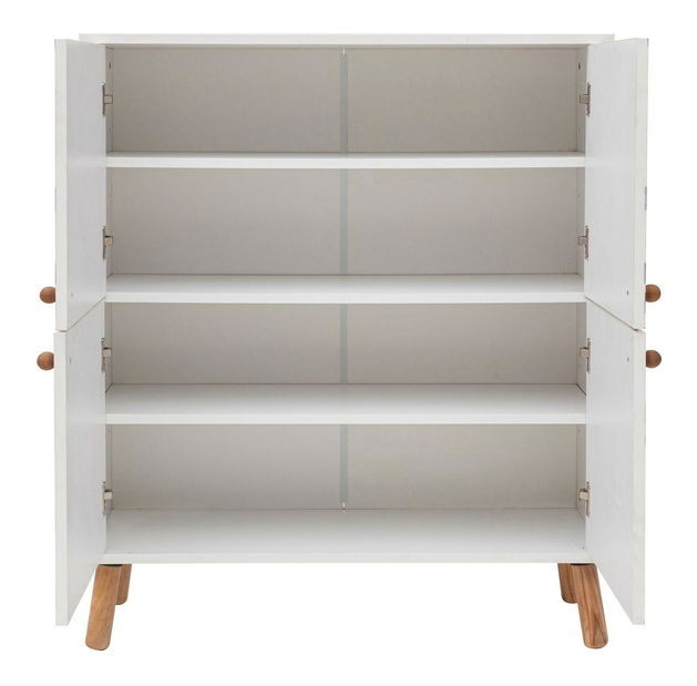 Skříňka Maluxe (bílá + tmavě modrá)