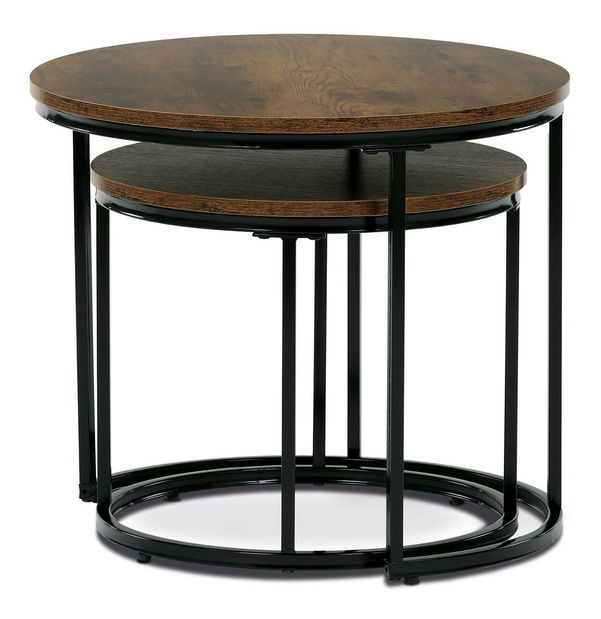 Set 2 konferenčních stolků Conmovedor (old style wood)