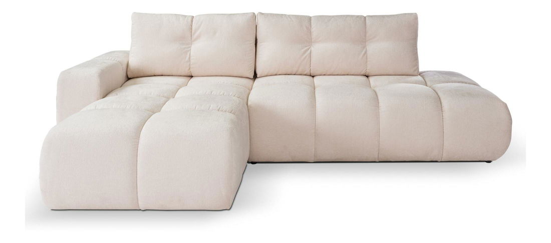 Rohová sedací souprava Sopran (světle béžová) (L)