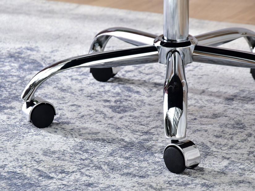 Židle Sonia (šedomodrá + chromová)