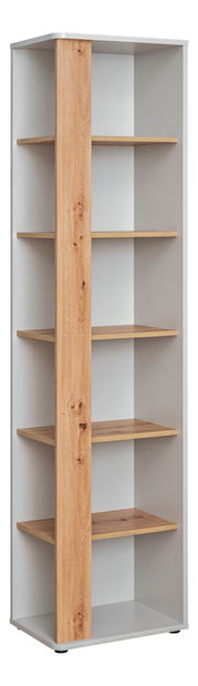 Polička Velma 20 ASPG VV PW1 (perlově šedá + dub artrisan)