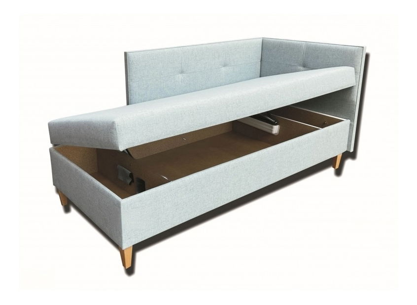 Jednolůžková postel (válenda) 80 cm Alissa (se sendvičovou matrací Erik) (P)