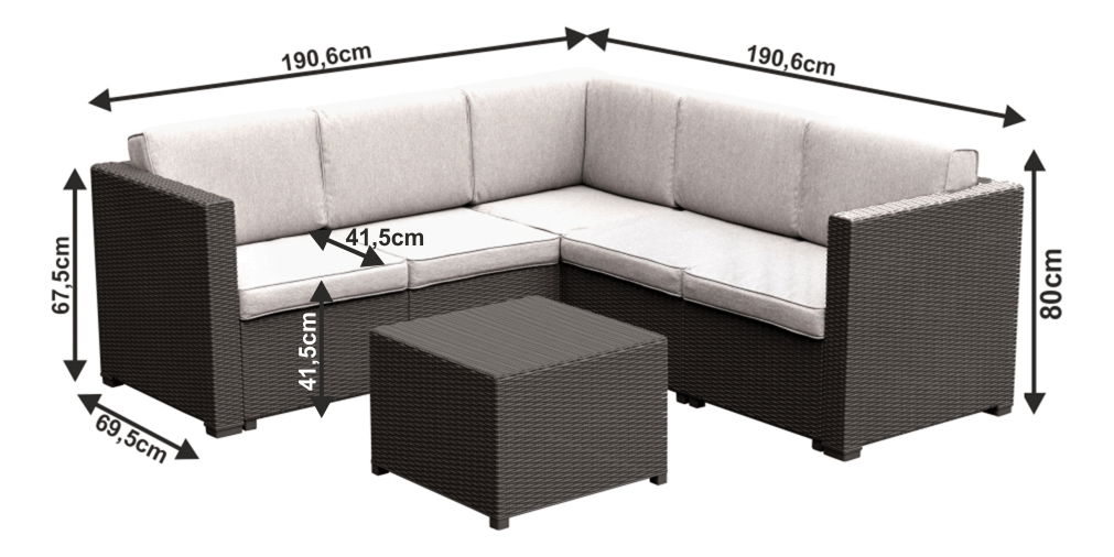 Zahradní set 2-dílný Meritta