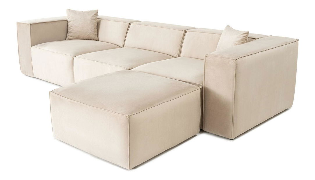 Rohová sedačka Lorella (krémová)