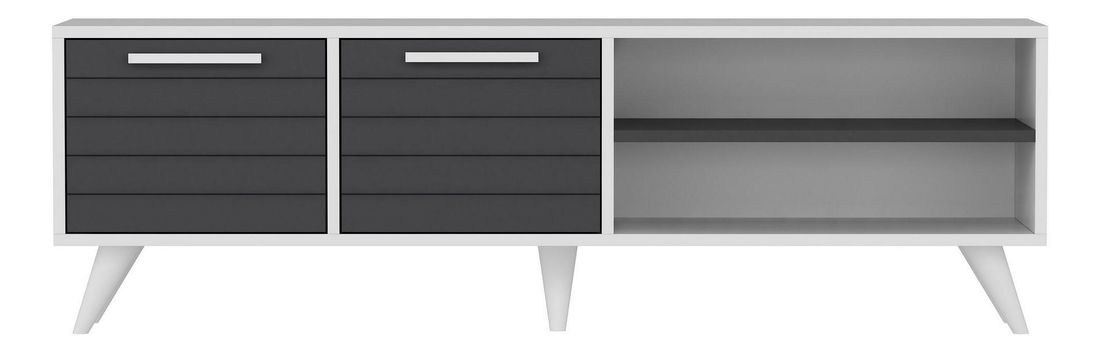 TV stolek/skříňka Dononu (bílá + antracit)