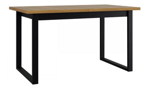 Rozkládací jídelní stůl Elarna 80 x 140 180 III (dub grandson + černá) (pro 4-8 osob)