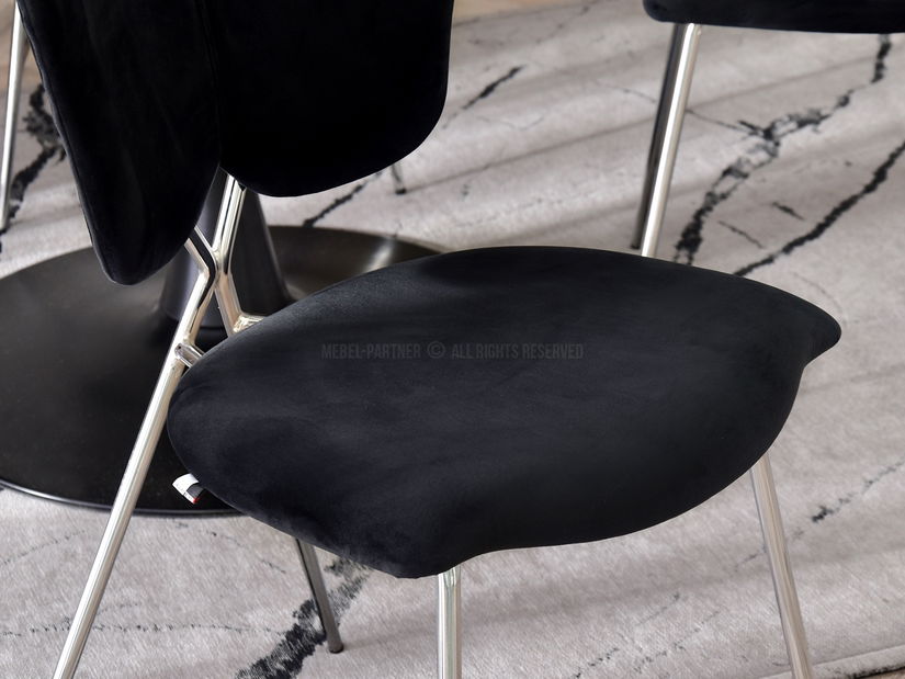 Židle Wrangler (černá + chromová)