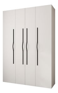 Šatní skříň 170 cm Carmela 40-2 (bílá + černá)