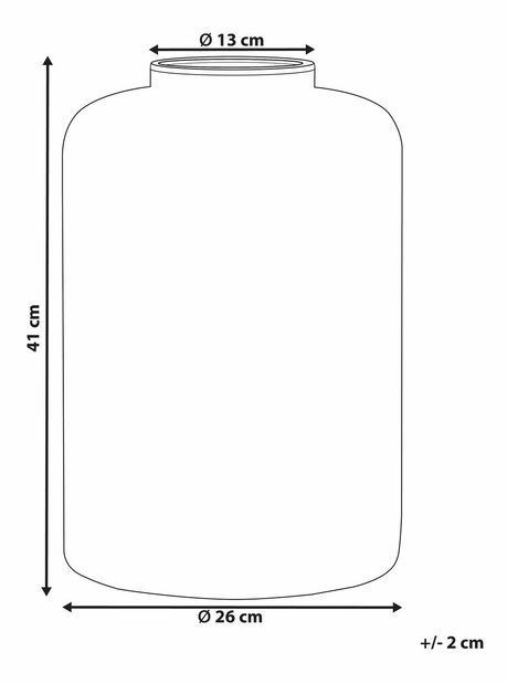 Váza Mirza (oranžová)