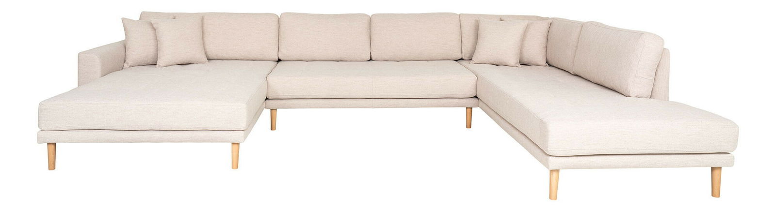 Rohová sedací souprava ve tvaru U (L) Lvaveriaora U (písková)