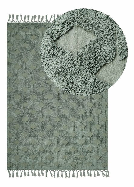 Koberec 140 x 200 cm Kasr (zelená)