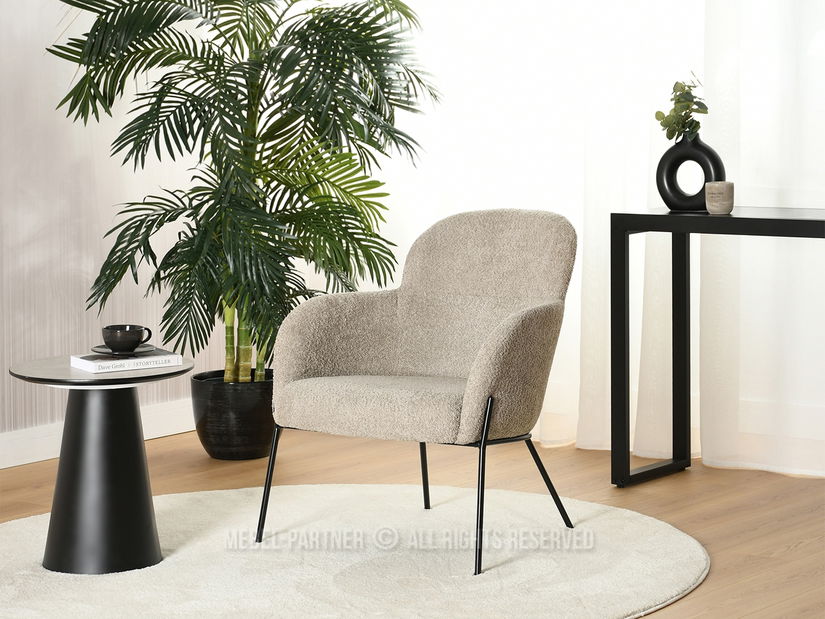 Křeslo Baggie F (béžová + černá)