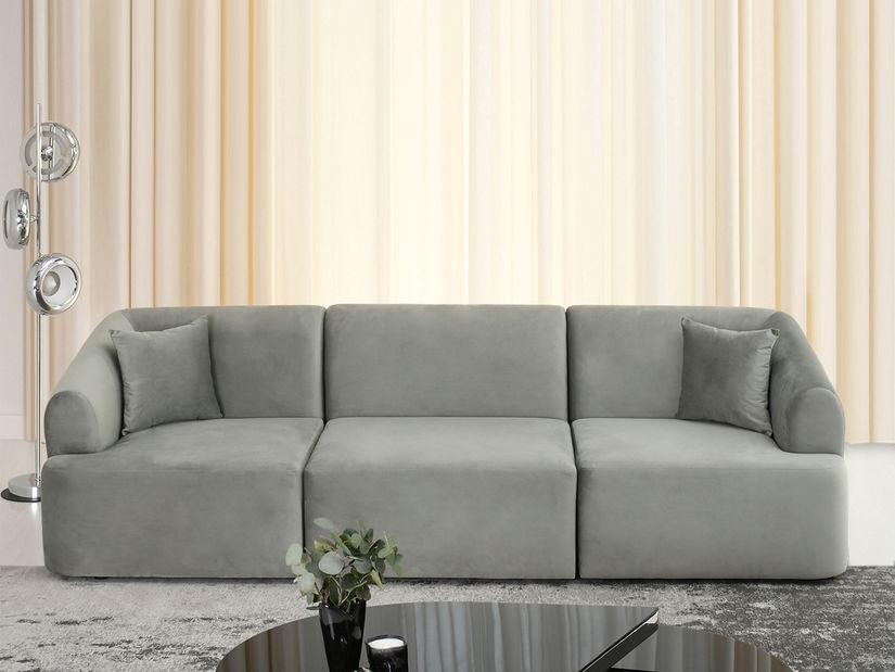 Pohovka trojsedačka Gramos (šedá + černá)