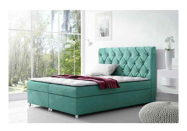 Kontinentální postel 140 cm Balicci (s roštem a matrací) * bazar