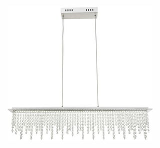 Závěsné svítidlo LED Scala 68405-24H (chrom + průhledná)