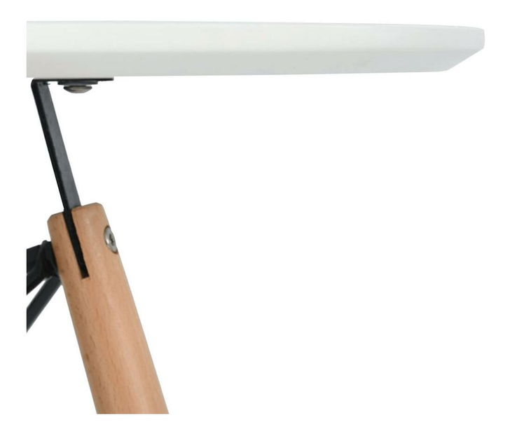 Jídelní stůl Diferentes (bílá matná + buk) (pro 4 osoby)