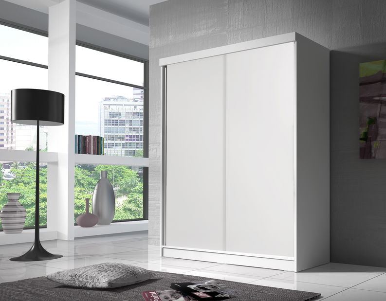 Šatní skříň Balor (bílá + bílá)