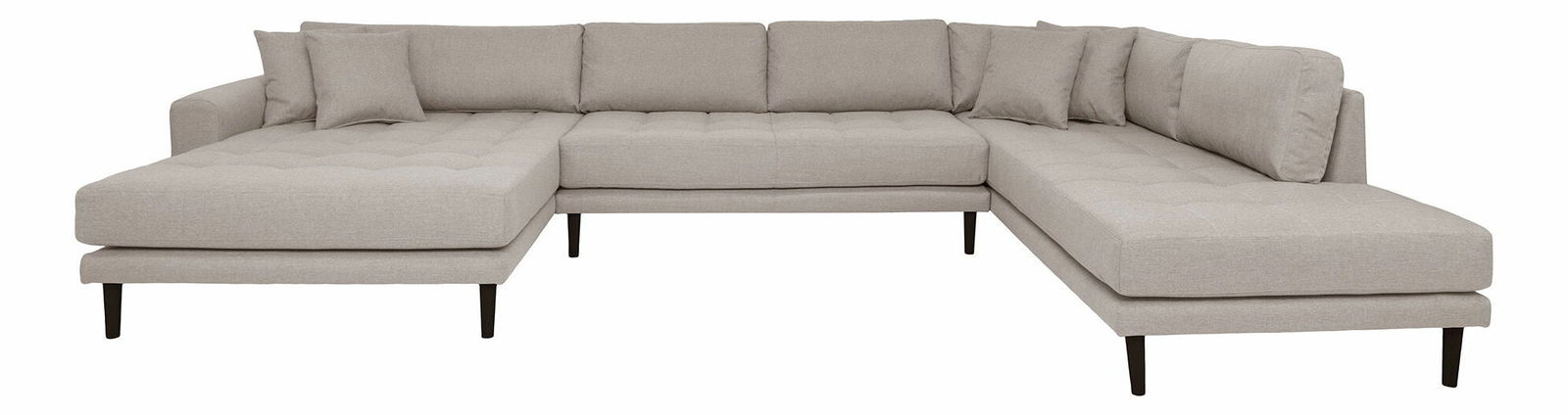 Rohová sedací souprava ve tvaru U (L) Lvaveriaora U (kamenná)