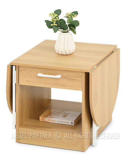 Konferenční stolek Entrana (dub + bílá)