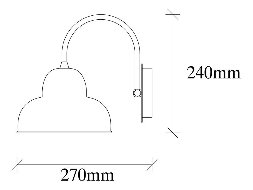 Nástěnné svítidlo Berca 180