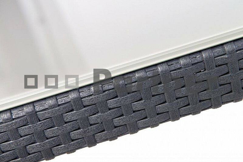 Zahradní nábytek Laura III. 1+4 antracit (um. ratan) *polštářky zad ZDARMA