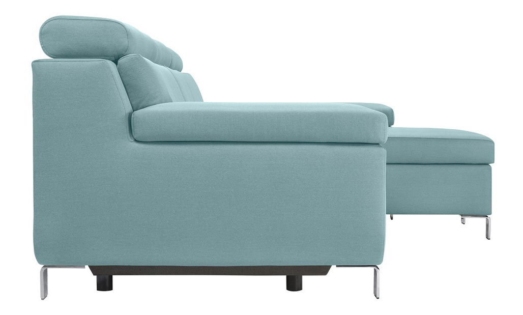 Rohová sedací souprava BRW Remi 2F.RECBK (tyrkysová) (P)