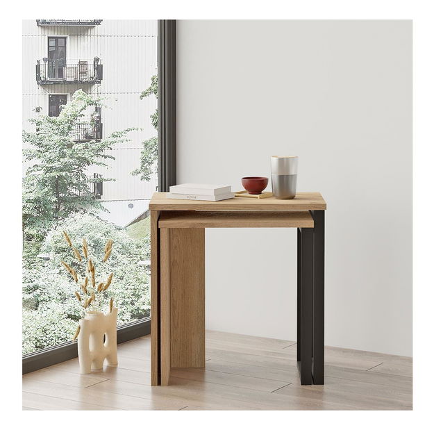 Set 2ks. konferenčních stolků Nimelo 3 (ořech)