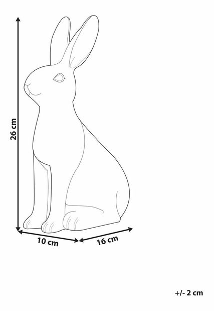 Dekorativní figurka Rickie (bílá)