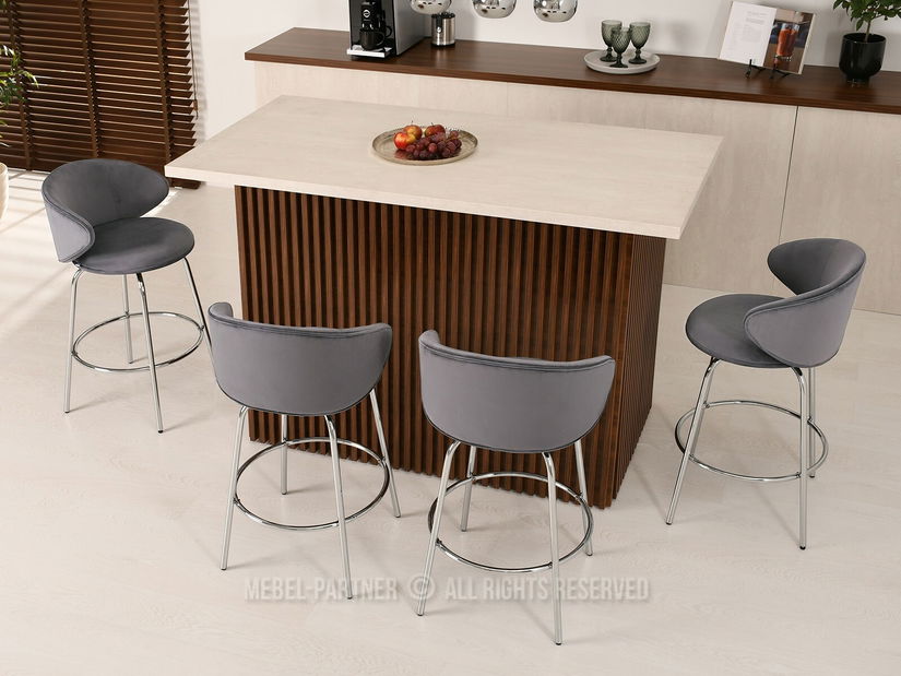 Židle Jared (grafit + zlatá)