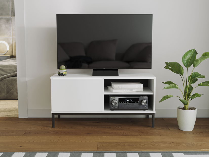 Tv stolek Quebec 1D (bílá matná)