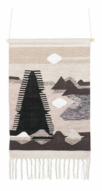 Nástěnná dekorace Secelia (černá)