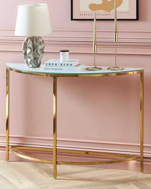 Konzolový stolek Oriet (bílá)