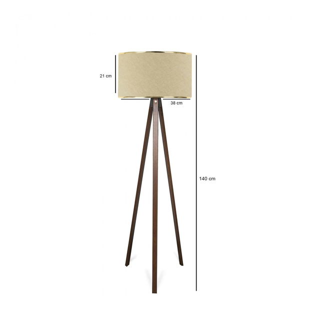 Stojanová lampa Autoressto 1 (béžová + hnědá)