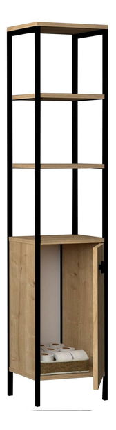 Koupelnová skříňka Dadario (dub safírový + antracit)