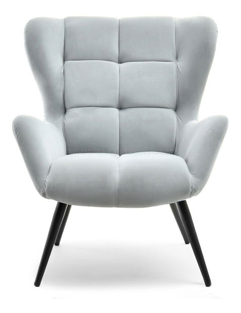 Křeslo Kikino (šedá + černá)