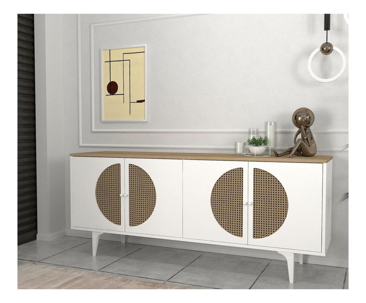 Skříňka Burinda 180 (dub bílý)