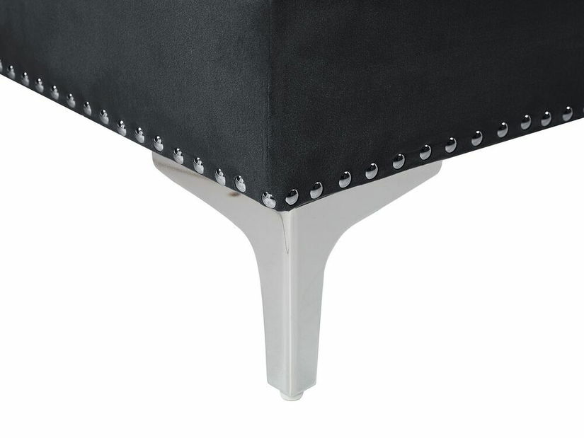 Rohová sedací souprava Faustino (černá) (P)