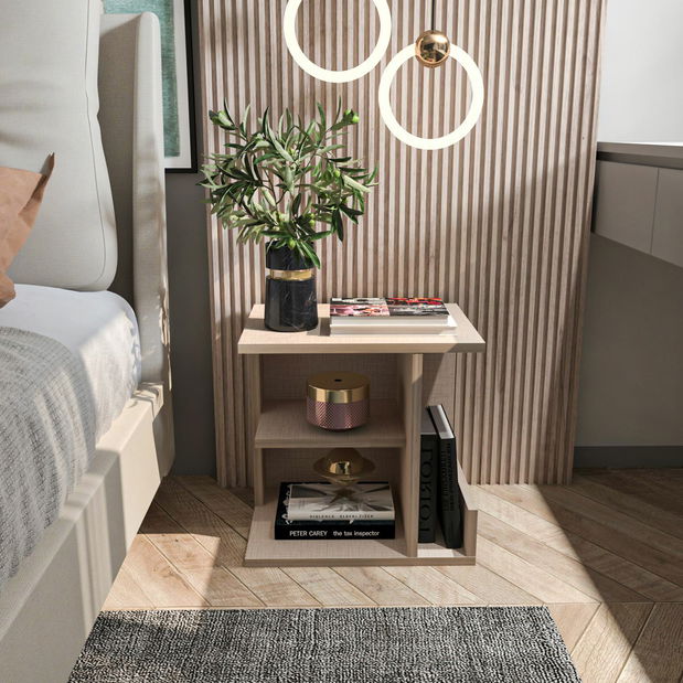 Noční stolek Karamela (béžová)